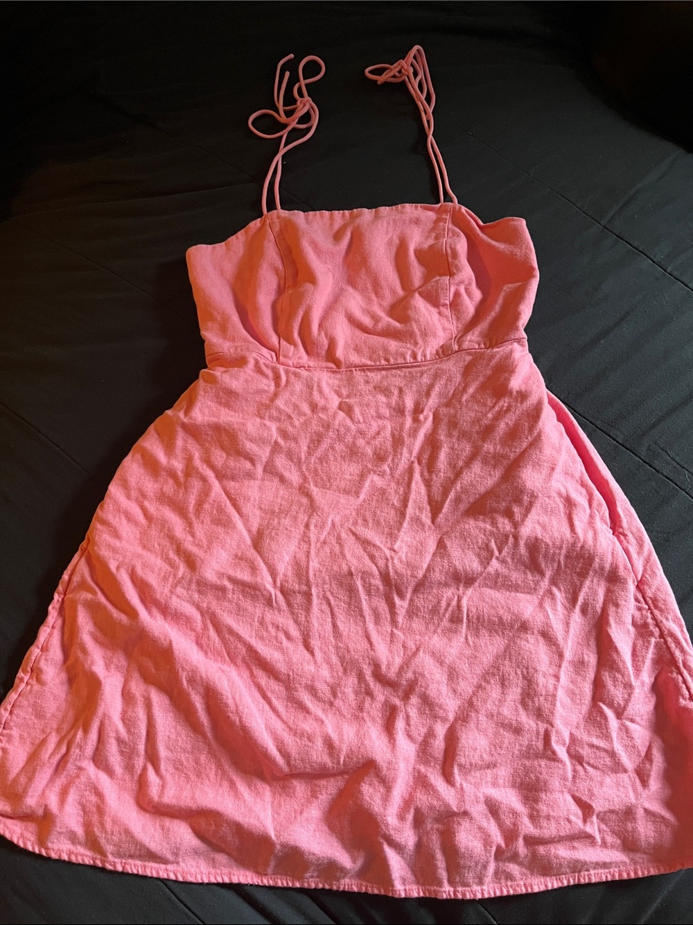 Old Navy Coral Pink Spaghetti Strap Slip Dress